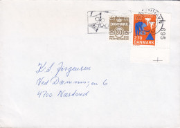 Denmark Slogan Flamme KØBENHAVN PTM. 1990 Cover Brief Lettre NÆSTVED Civil Defense W. 'L 695' Corner Margin - Cartas & Documentos