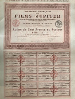 Action "Films Jupiter" Paris 1921 + Coupons - Cinéma & Theatre