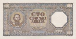 100 Dinara 1943 ! Occupation Of Serbia ! UNC - Servië