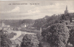 53.  CHATEAU GONTIER. CPA .VUE DE BEL AIR. + TEXTE ANNÉE 1917 - Chateau Gontier