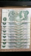 Great Britiain ，10 Pcs 1 Pound，1960-1977 Mix Signs，VF  Condition - 10 Pounds