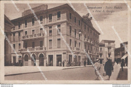 As490 Cartolina Campobasso Citta' Teatro Sociale E Hotel S.giorgio 1928 - Campobasso