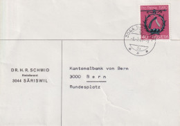 Motiv Brief  "Kreistierarzt Säriswil"        1980 - Lettres & Documents