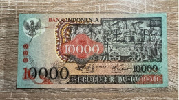 Indonesia ，10000 Rupiah 1975 ，pick 115，VF-EF Condition - Indonesia