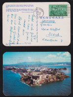 Puerto Rico USA 1958 Picture Postcard SAN JUAN X LÜBECK Germany - Puerto Rico