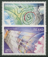 Island 1991 Europa CEPT Weltraumfahrt Satelliten 742/43 Postfrisch - Neufs