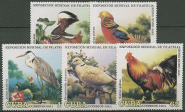 Kuba 2001 HONG KONG Tiere Asiatische Vögel 4330/34 Postfrisch - Unused Stamps