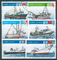 Kuba 1978 Fischereiflotte Fischerboote 2330/35 Gestempelt - Used Stamps