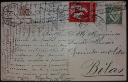 TIPO LUSIADAS - ASSISTÊNÇIA NACIONAL AOS TUBERCULOSOS (VINHETA POSTAL) - Lettres & Documents