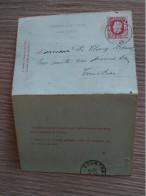 Postblad 1 Gestempeld - Cartes-lettres