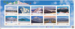 2013 Japan Mountains Miniature Sheet Of 10 MNH - Unused Stamps