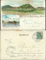 Ansichtskarte Litho AK Falkenberg (Mark) Litho AK: Stadt Und Badeanstalt 1902  - Falkenberg (Mark)