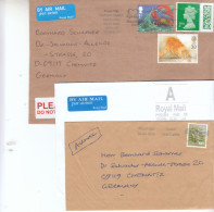 Großbritannien, 3 Briefe, Gelaufen / Great Britain, 3 Covers, Used - Briefe U. Dokumente