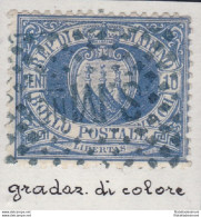 1877 SAN MARINO, N° 3 5c. Su 10c. USATO SPLENDIDA GRADAZIONE DI COLORE - Errors, Freaks & Oddities (EFO)