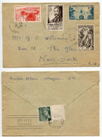France 1948 Cover; Mazan, Vaucluse To The Glen, New York; Mix Of Stamps - Briefe U. Dokumente