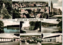 73872098 Ismaning Panorama Madonna Kath Pfarrkirche St Johann Paptist Weiher Sch - Ismaning