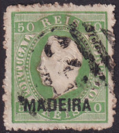 Madeira 1876 Sc 24d Mundifil 18g Used Perf 13.5 Rough Perfs - Madeira