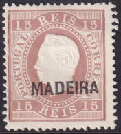 Madeira 1876 Sc 21a Mundifil 22b Reprint MNG(*) Perf 13.5 - Madeira