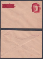 Inde India Mint 25 Paisa Ashoka Emblem Cover Error: Overprint Shifted, Postal Stationery, Envelope - Covers