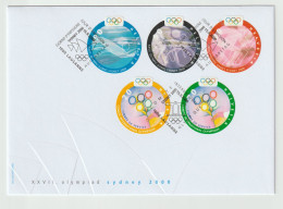 Switzerland 2000 FDC Olympic Games In Sydney Five Stamps. Postal Weight Approx 0,040 Kg. Please Read Sales Conditions Un - Estate 2000: Sydney