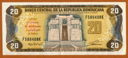 1992 // REPUBLIQUE DOMINICAINE // BANCO CENTRAL // VEINTE PESOS ORO // VF-TTB - Dominicaine