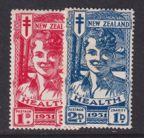 New Zealand, Scott B3-B4 (SG 546-547), MHR - Unused Stamps