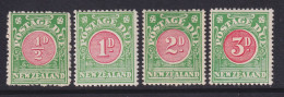 New Zealand, Scott J16-J19 (SG D29-D32), MLH/HR - Impuestos