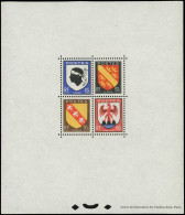 ** VARIETES - 755/58 Armoiries 1946, BF Dentelé Gommé, TB - Unused Stamps