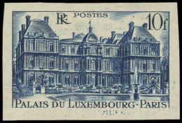 * VARIETES - 760b  Luxembourg, 10f. Bleu Foncé, NON DENTELE Accidentel, TB. Br - Unused Stamps