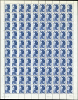 ** VARIETES - 2240b  Liberté, 0,70 Bleu-violet, SANS PHOSPHO, 2 FEUILLES De 100 Des 2 Tirages, CD 30/12/82 Et 22/10/87,  - Neufs