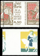 ** VARIETES - 3078   St Martin, SANS Teinte De Fond, PIQUAGE à CHEVAL Et Teinte De Fond SEULE, PIQUAGE à CHEVAL, TB - Unused Stamps