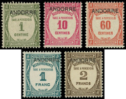 * ANDORRE Taxe 9/12 Et 14 : Recouvrements, TB - Unused Stamps