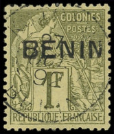 BENIN 13 : 1f. Olive, Obl., TB. Br - Other & Unclassified