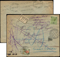 Let MONACO 105 : 50 S. 60c. Olive Obl. S. Env., Càd MONTE CARLO 21/12/29, Arr. EVIAN 23/12, Réexp. LAUSANNE 27/12, Taxe  - Covers & Documents