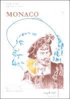 MONACO 3321 : Victor Maurel Chanteur D'opéra, Maquette Adoptée Signée C. De La Patellière, TB - Usados