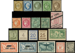 Lot De 20 Classiques Et Semi-modernes, Neufs Et Obl., Dont N°1, 47/48, 76 Obl., 15d, 49, 321, PA 1/2 Et Taxe 47 *, Dans - Collections