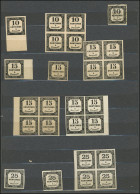 Taxe, Lot De Classiques Neufs Pour La Plupart Dont 6 BLOCS De 4 Et 1 BLOC De 6, Dans L'ensemble TB - Collections