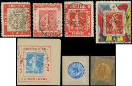 Lot De 5 Porte Timbres Obl. Et 2 Pochettes Monnaie Printemps Et Bon Marché, TB - Collections