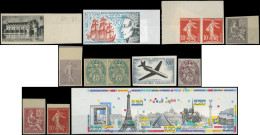 France, Lot De 12 ND **/* Et (*) Dont 2 Essais, Plus 1 ND De Wallis & Futuna, TB - Collections