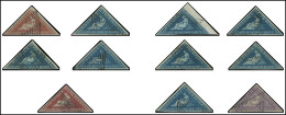 Cap De Bonne-Espérance, Lot De Classiques Triangulaires, Neufs Ou Oblitérés, Ex. Choisis, En Tout 30 Timbres, Dont 3 Pai - Cap De Bonne Espérance (1853-1904)