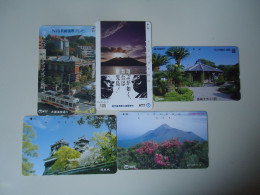 JAPAN USED CARDS  SERIA 390  LOT OF 5 LADSCAPES BUILDING DISCOUNT 0.15 PER PIECE - Olympic Games