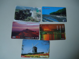 JAPAN USED CARDS  SERIA 390  LOT OF 5 LADSCAPES BUILDING DISCOUNT 0.15 PER PIECE - Olympic Games