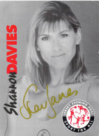 FANCard W/autograph: Sharron Elizabeth Davies, An English Competitive Swimmer Who Represented Great Britain In The Olymp - Estate 1980: Mosca