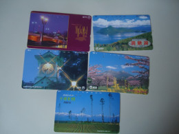 JAPAN USED CARDS  SERIA 431 LOT OF 5 LANDSCAPES BUILDING DISCOUNT 0.15 PER PIECE - Olympic Games