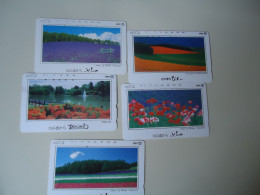 JAPAN USED CARDS  SERIA 431 LOT OF 5 LANDSCAPES DISCOUNT 0.15 PER PIECE - Olympic Games