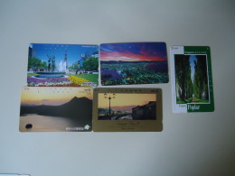 JAPAN USED CARDS  SERIA 431 LOT OF 5 LANDSCAPES BUILDING DISCOUNT 0.15 PER PIECE - Olympic Games