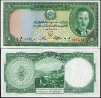 Afghanistan 5 Afganis. ١٣١٨ (1939) Unc. Banknote Cat# P.22a - Afghanistan