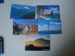 JAPAN USED CARDS  SERIA 251 LOT OF 5 LANDSCAPES BUILDING DISCOUNT 0.15 PER PIECE - Olympic Games