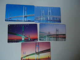 JAPAN USED CARDS  SERIA 251 LOT OF 5  BRIDGES DISCOUNT 0.15 PER PIECE - Olympic Games