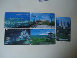 JAPAN USED CARDS  SERIA 331 LOT OF 5  LANDSCAPES BUILDING DISCOUNT 0.15 PER PIECE - Olympic Games